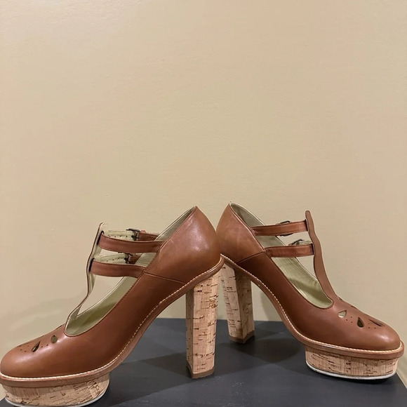 Opening Ceremony 8.5 ( Vero Cuoio) beautiful wedge platforms rare and excellent - Picture 3 of 10